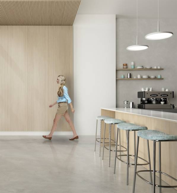 Табурет барный с обивкой Trick Pop матовое золото, голубой 350х350х770 мм