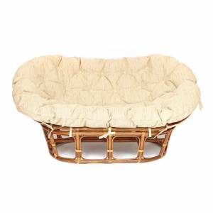 Кресло из ротанга «Mamasan» с подушкой/ (Pecan (орех)