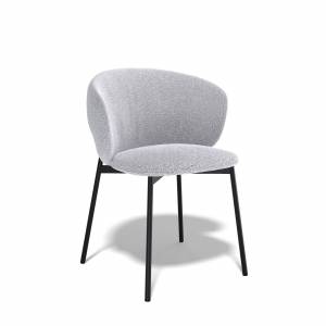 Дизайнерский стул Crystal букле светло-серый