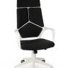 Кресло офисное / IQ / (white+black) белый пластик / черная ткань