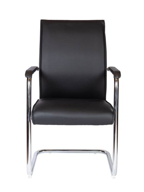 Кресло офисное / Мира блэк CF / Myra CF black / черная экокожа