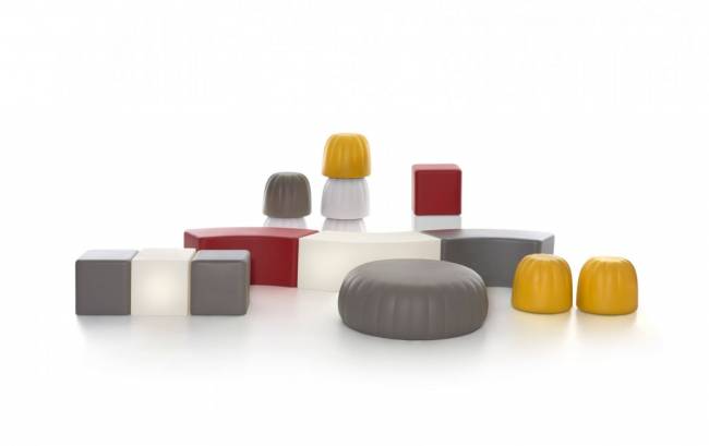 Пуф пластиковый мягкий Soft Cubo Standard 430х430х430 мм Пуф пластиковый мягкий Soft Cubo Standard 430х430х430 мм