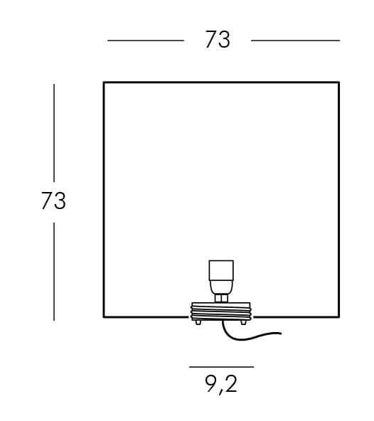 Светильник пластиковый Куб Cubo 75 Lighting IN белый 730х730х730 мм