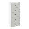 SG.820.WH.SH / Локер 10 ячеек 800х400х1866 / корпус: белый; фасады: серый бархат