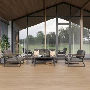 Лаунж зона ESTIVO маренго - каркас карбон