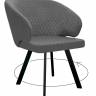 Стул DikLine 265 поворотный,  Z28 серый, ножки черные