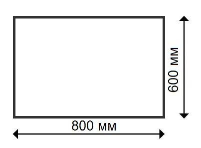 Столешница прямоугольная Werzalit Fantasy металл 600х800х8 мм