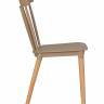 Стул обеденный DOBRIN THEO, ножки светлый бук, цвет бежевый (GR-03)