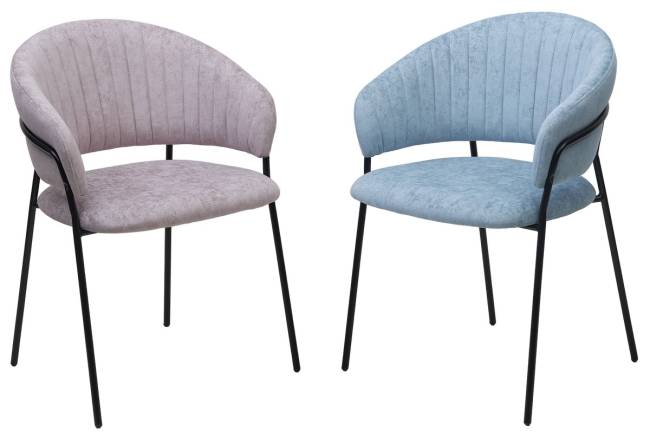 Стул ГЕММА, цвет RAIN 13 blue, велюр / черный каркас М-City Стул ГЕММА, цвет RAIN 13 blue, велюр / черный каркас М-City