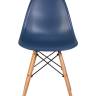 Набор 4 шт Стул обеденный DOBRIN DSW, ножки светлый бук, цвет тёмно-синий (BE-12)