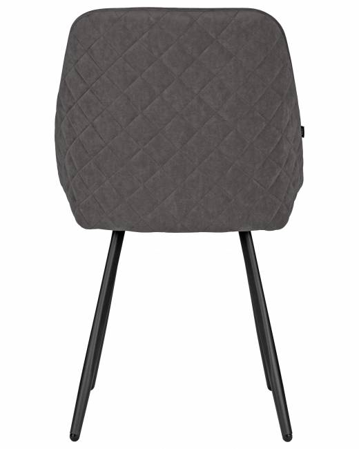 Стул обеденный DOBRIN STELLA, ЭМАЛЬ ЧЕРНЫЙ МУАР велюр Catania Chocolate