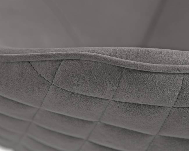 Стул обеденный DOBRIN STELLA, ЭМАЛЬ ЧЕРНЫЙ МУАР велюр Catania Chocolate