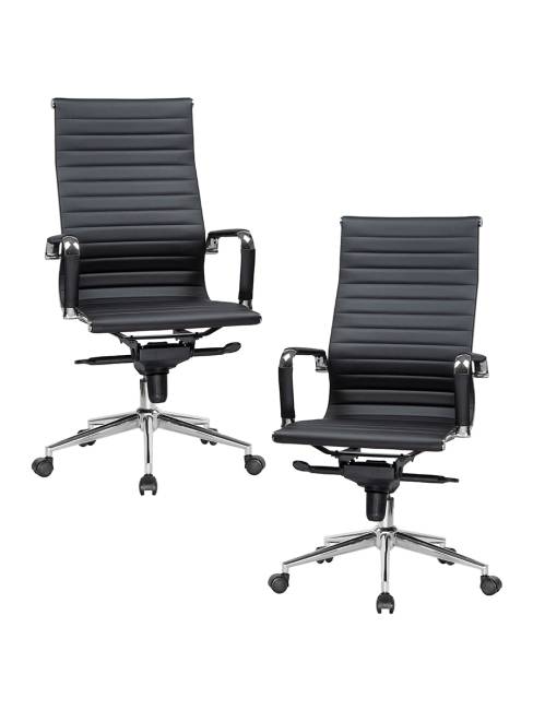 Набор 2 шт Офисное кресло для руководителей DOBRIN CLARK, чёрный