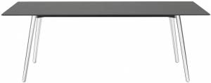 Стол ламинированный Squid алюминиевый, антрацит 2090х1000х730 мм