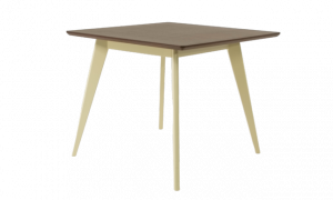 Стол обеденный Сканди М90, слоновая кость/орех