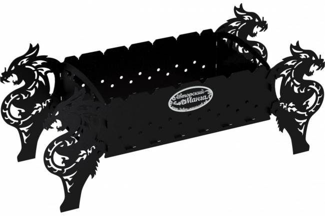 Мангал разборный "Четыре Дракона", стандарт, ST3, 2мм