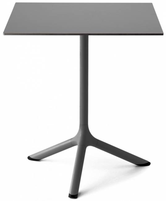 Стол ламинированный обеденный складной Tripe Folding антрацит, антрацит 600х600х740 мм