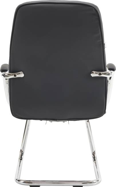 Кресло для посетителей Everprof Vesta CF Экокожа Черный