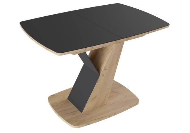 Гарда Тип 1 дуб крафт золотой / стекло матовое чёрный графит