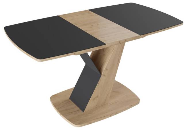 Гарда Тип 1 дуб крафт золотой / стекло матовое чёрный графит