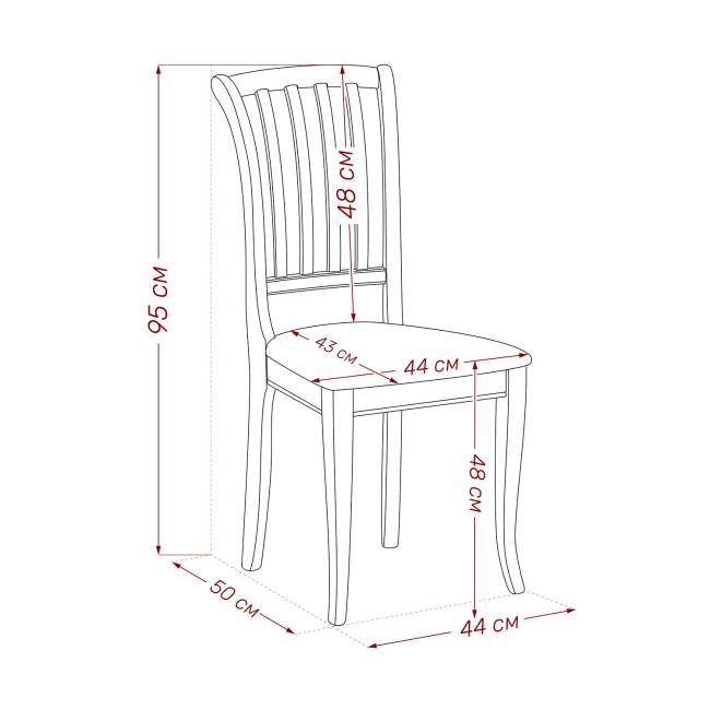 Стул Leset Остин Слоновая кость Шенилл 017А Слоновая кость