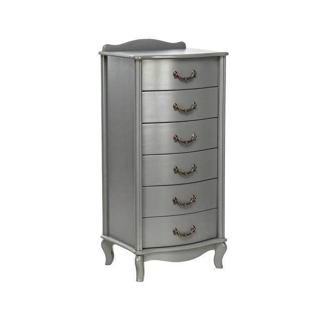 Комод Leset "Джульетта" узкий (6 ящ.) Серый ясень