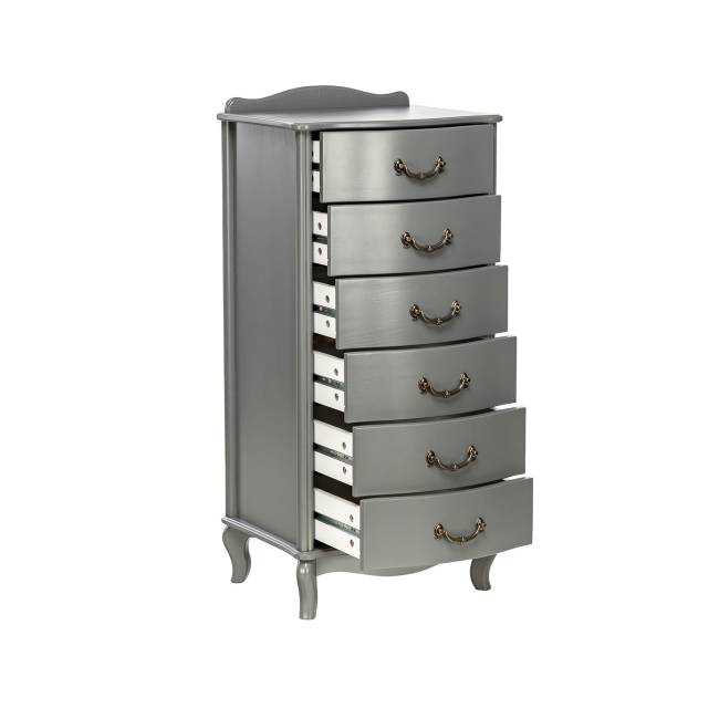 Комод Leset "Джульетта" узкий (6 ящ.) Серый ясень