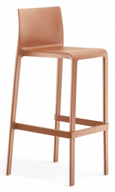 Стул пластиковый барный Volt терракотовый 485х480х1000 мм Стул пластиковый барный Volt терракотовый 485х480х1000 мм