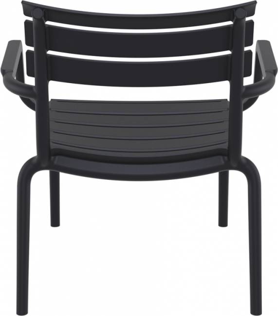 Кресло лаунж пластиковое Paris Lounge черный 680х700х760 мм