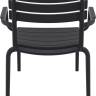 Кресло лаунж пластиковое Paris Lounge черный 680х700х760 мм