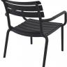 Кресло лаунж пластиковое Paris Lounge черный 680х700х760 мм