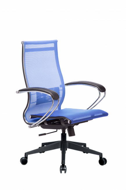 Кресло МЕТТА-9(MPRU)/подл.131/осн.002, васильковый/васильковый