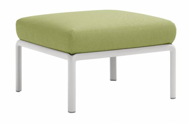 Пуф пластиковый с подушкой Komodo Pouf белый, авокадо 700х700х490 мм Пуф пластиковый с подушкой Komodo Pouf белый, авокадо 700х700х490 мм