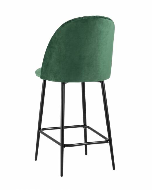 Стул полубарный Марсель велюр зеленый