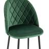 Стул полубарный Марсель велюр зеленый
