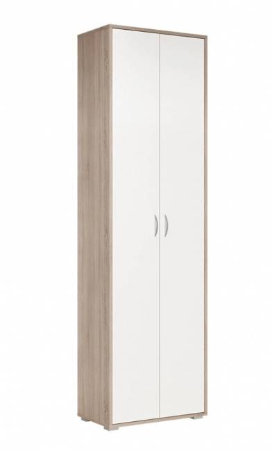 Шкаф для одежды "Глория 102", дуб винтаж оксид, белый шагрень