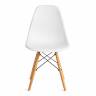 Стул CINDY (EAMES) (mod. 1801) / 1 шт. в упаковке дерево бук/металл/сиденье пластик, 45x51x82 см, White (белый) White (белый) дерево бук/металл/сиденье пластик