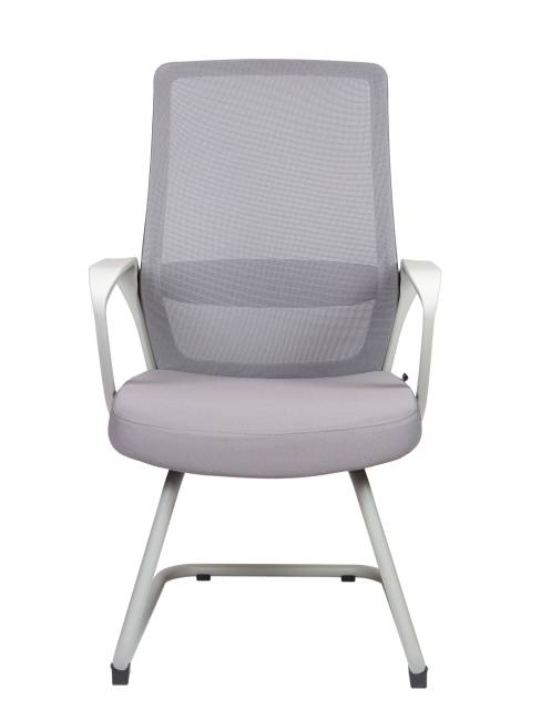 Кресло офисное / Пино грэй CF / Pino grey CF / серый пластик / серая сетка / серая ткань