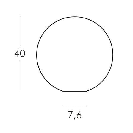 Светильник пластиковый Шар 40 Globo Lighting LED белый Ø400х400 мм