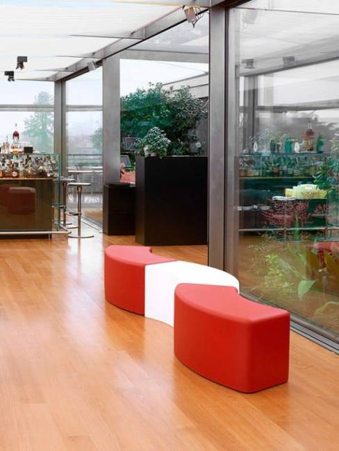 Скамья пластиковая Soft Snake Standard 1190х520х430 мм