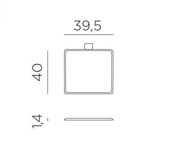 Подушка для кресла Trill графит 395х400х14 мм