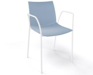 Кресло пластиковое Kanvas TB бледно-синий 530х500х790 мм