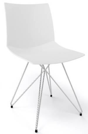 Стул пластиковый Kanvas TC белый 430х500х790 мм