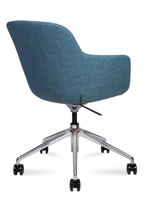 Кресло офисное / Корфу / Corfu  / ткань бирюзовый /алюминиевая база