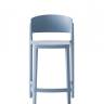 Стул пластиковый полубарный Abuela Stool 67 бледно-голубой 500х440х910 мм
