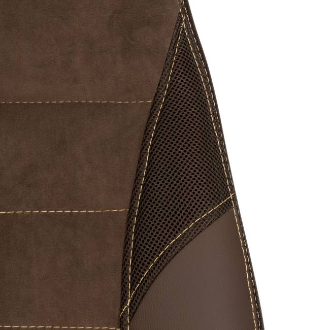 Кресло INTER (24) кож/зам/флок/ткань, коричневый, 36-36/6/TW-24 коричневый кож/зам/флок/ткань