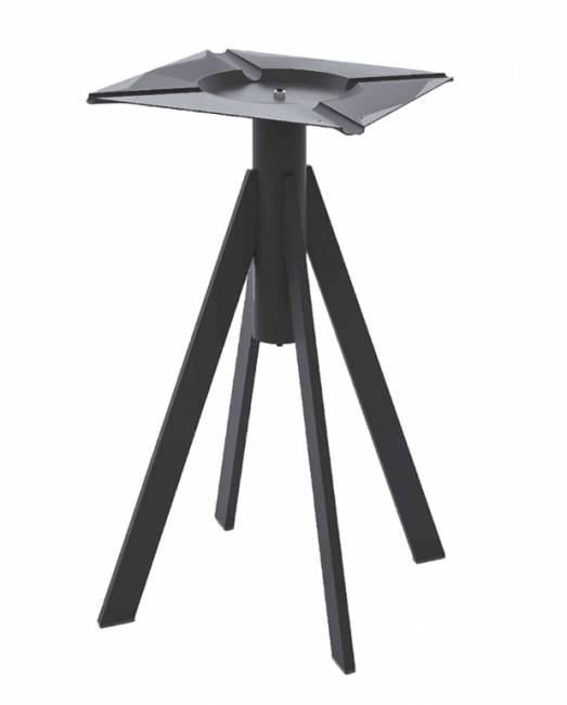 Стол обеденный Fuoz HPL черный, индийский шесман Ø900х750 мм Стол обеденный Fuoz HPL черный, индийский шесман Ø900х750 мм