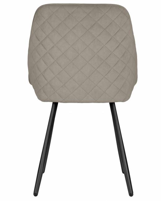 Стул обеденный DOBRIN STELLA, ЭМАЛЬ ЧЕРНЫЙ МУАР велюр Catania Cocoa