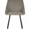 Стул обеденный DOBRIN STELLA, ЭМАЛЬ ЧЕРНЫЙ МУАР велюр Catania Cocoa