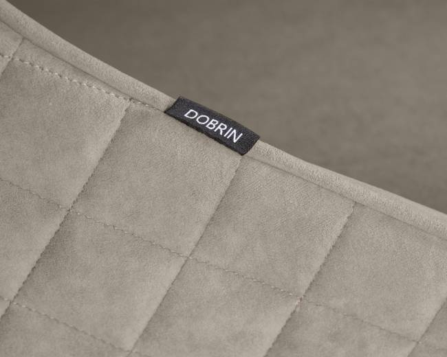 Стул обеденный DOBRIN STELLA, ЭМАЛЬ ЧЕРНЫЙ МУАР велюр Catania Cocoa